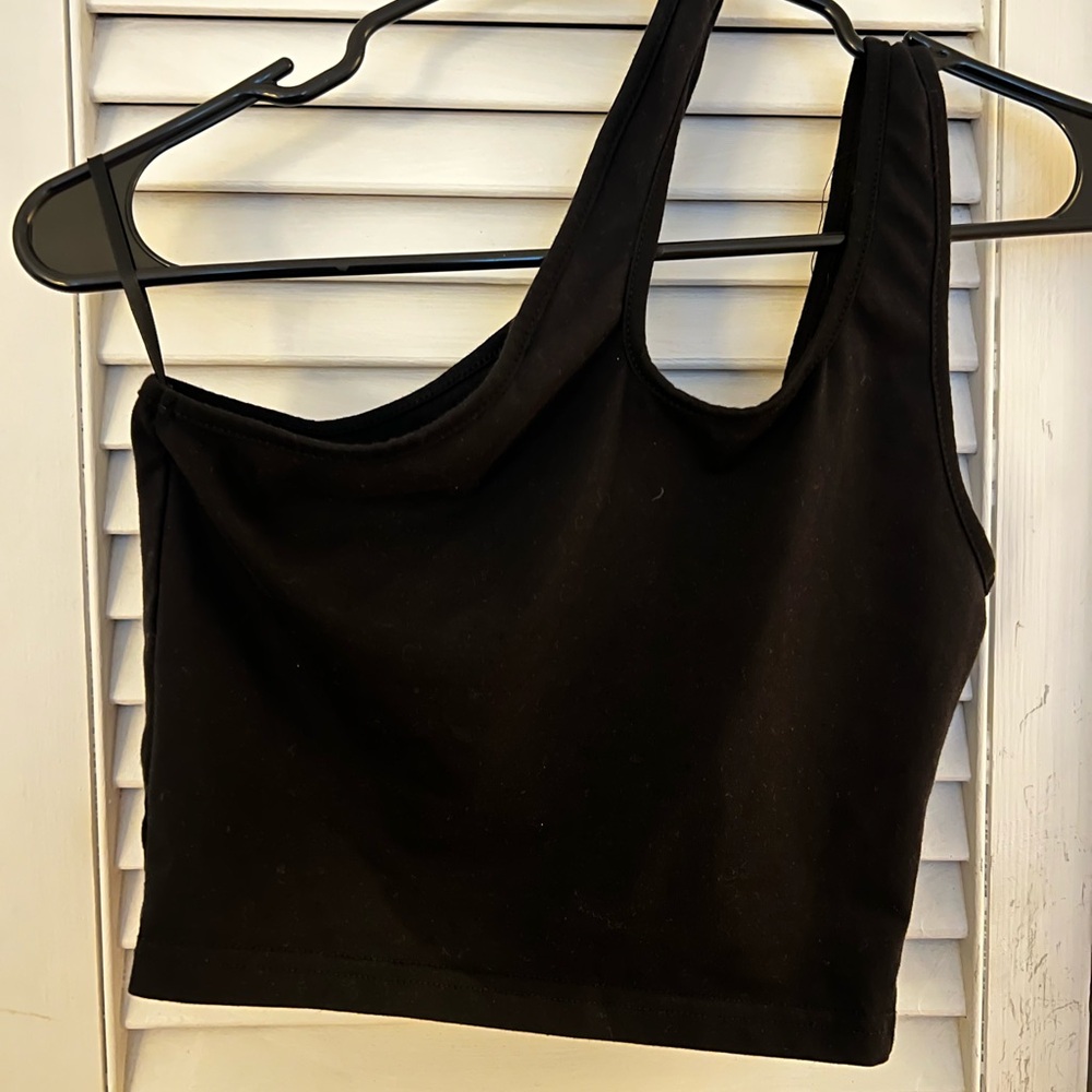 Shein One Shoulder Crop Top